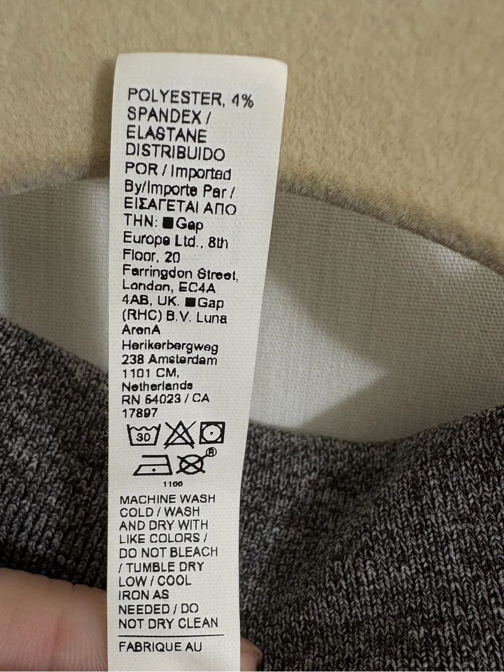 Athleta Luxe Seamless Polo Tee Charcoal Gray Ribbed Short Sleeve Size M